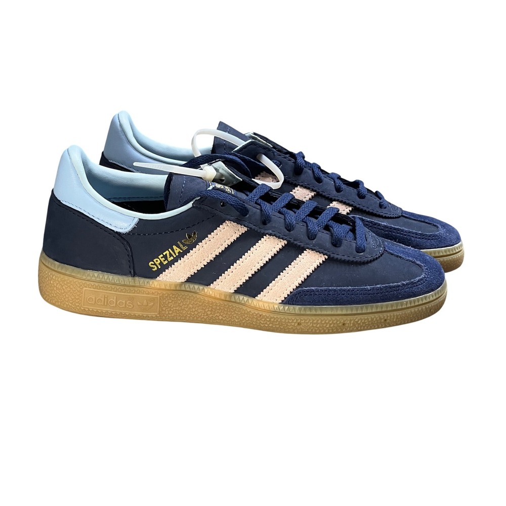 NEW Adidas Handball Spezial Women's 6.5 Sneaker Dark Blue Quartz Pink Gum JR0851